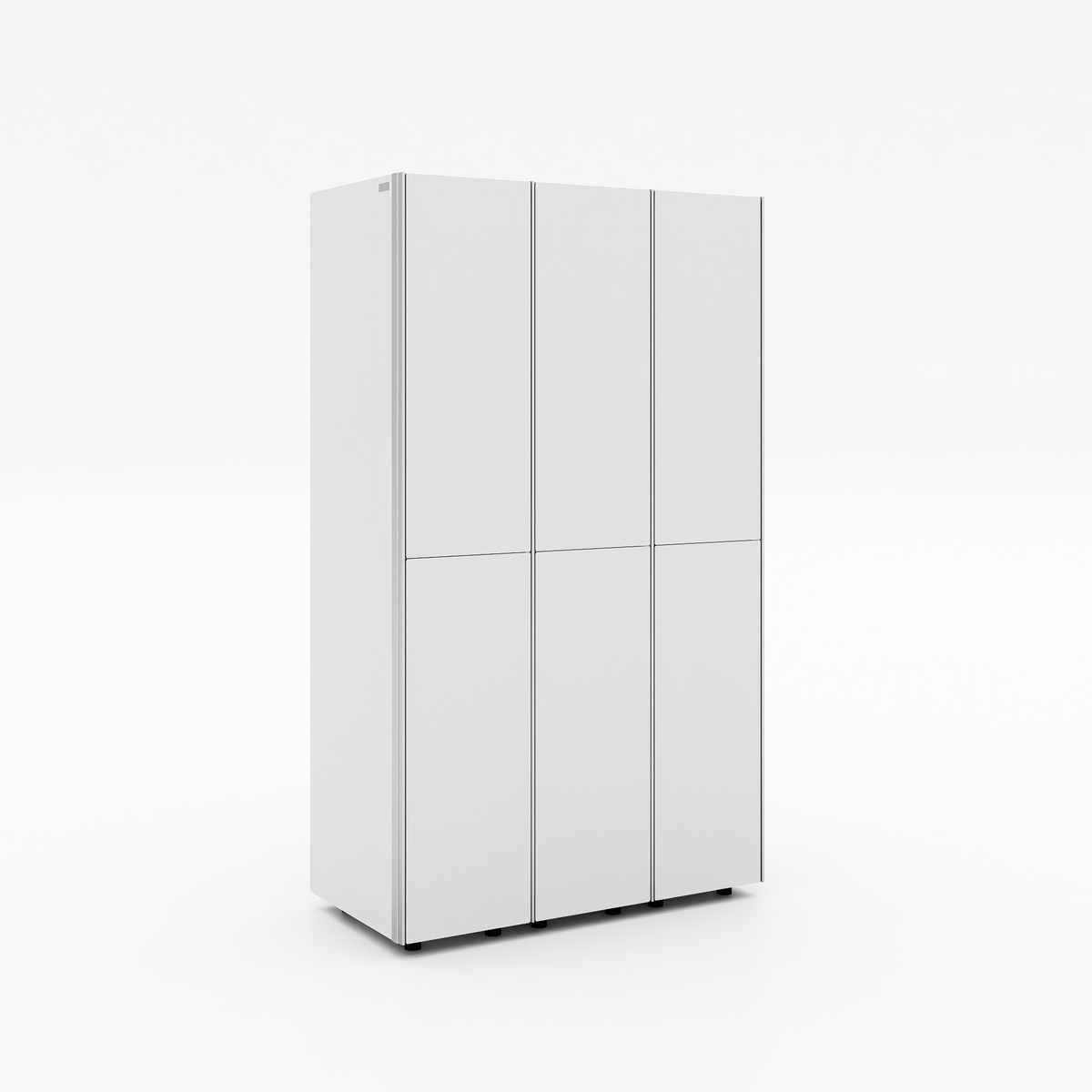 Doppelfach-Spind 3 Abteile Push-to-Open