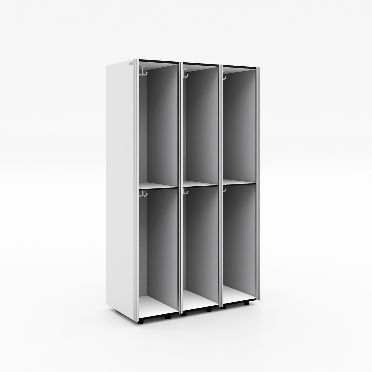 Doppelfach-Spind 3 Abteile
