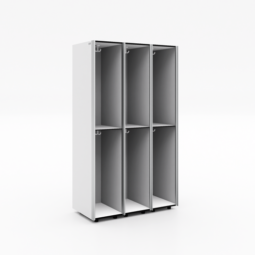 Doppelfach-Spind 3 Abteile