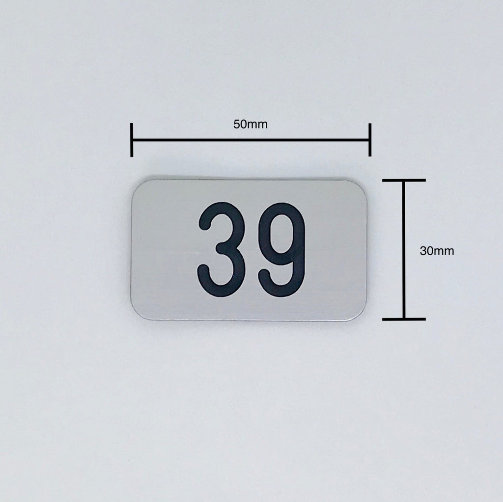 Aluminium-Nummernschild