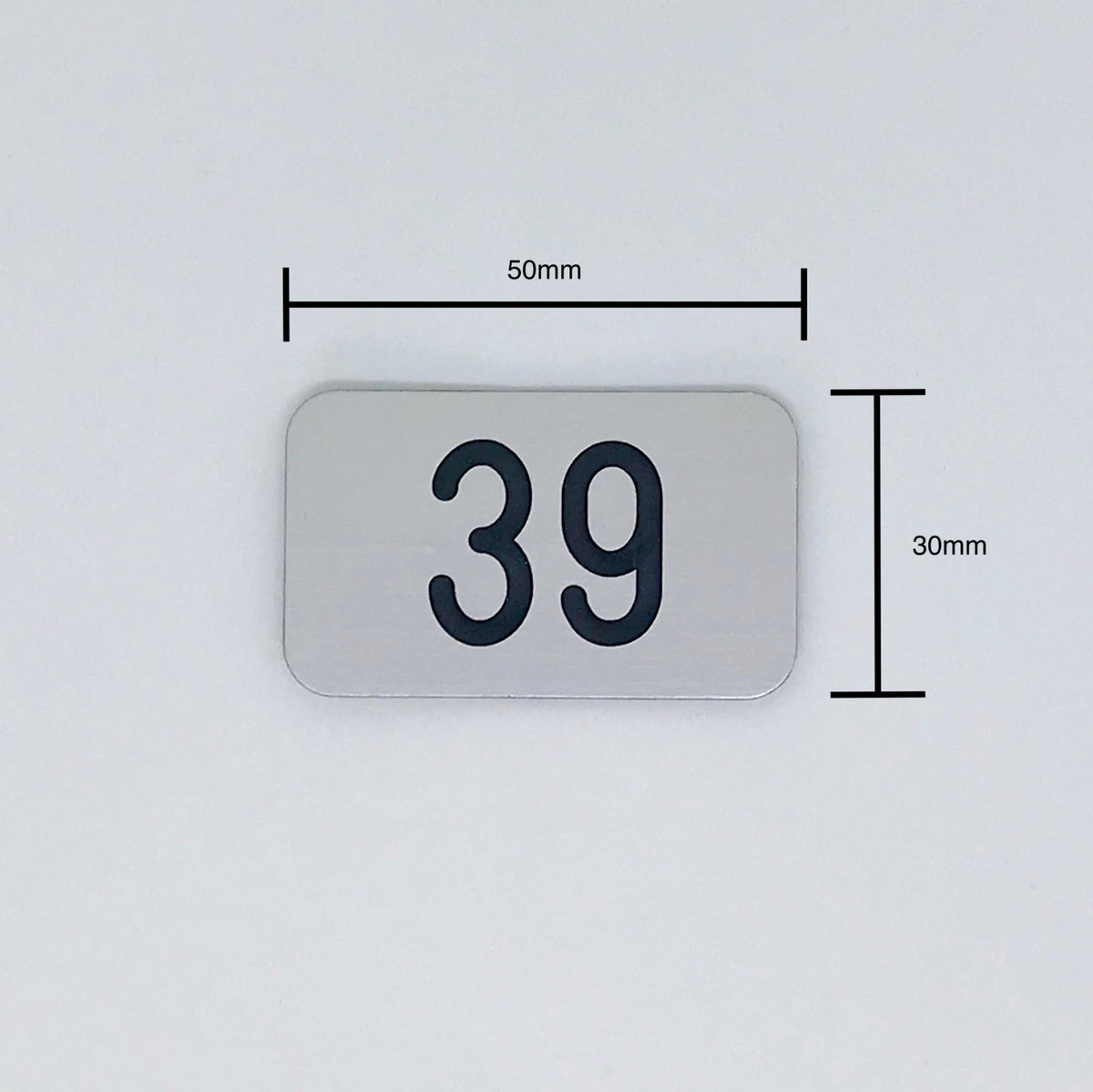 Aluminium-Nummernschild