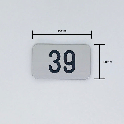 Aluminium-Nummernschild